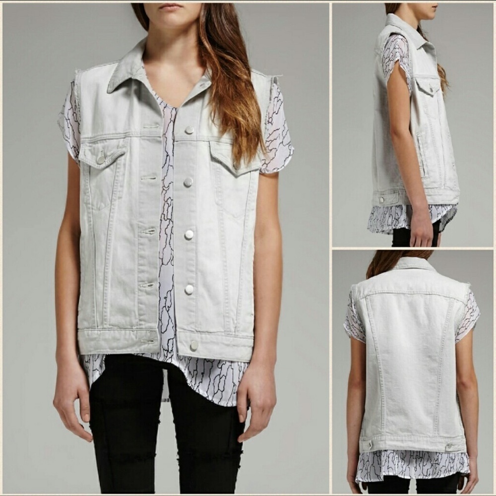 Nwot j brand finn distressed vest s/m